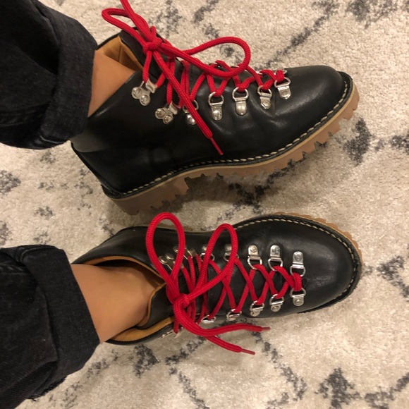 Leather hiker boots - Picture 5 of 6